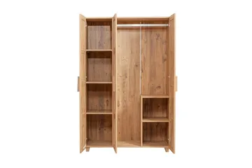 Nancey Garderobe 189 cm - Tre / Natur - Oppbevaring - Garderober & garderobesystem