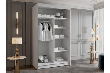 Narbonne Garderobe 100x200 cm - Hvit - Oppbevaring - Garderober & garderobesystem