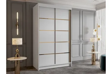 Narbonne Garderobe 100x200 cm - Hvit - Oppbevaring - Garderober & garderobesystem