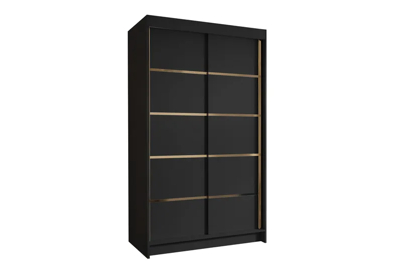 Narbonne Garderobe 100x200 cm, Svart
