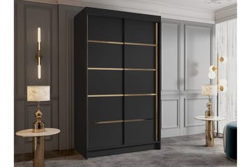 Narbonne Garderobe 100x200 cm - Svart - Oppbevaring - Garderober & garderobesystem