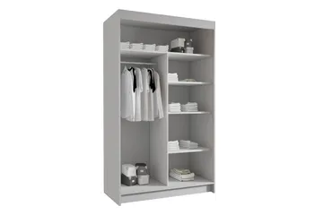 Narbonne Garderobe 100x200 cm - Svart/Hvit - Oppbevaring - Garderober & garderobesystem