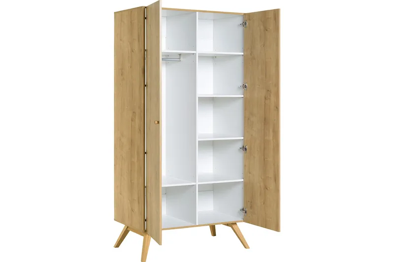 Nature Garderobe Hvit/Natur - Natur - Oppbevaring - Garderober & garderobesystem