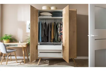 Nature Garderobe Natur / Hvit - VOX - Oppbevaring - Garderober & garderobesystem