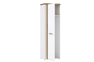 Nessebar Garderobe 44x61 cm - Hvit/Brun - Oppbevaring - Garderober & garderobesystem