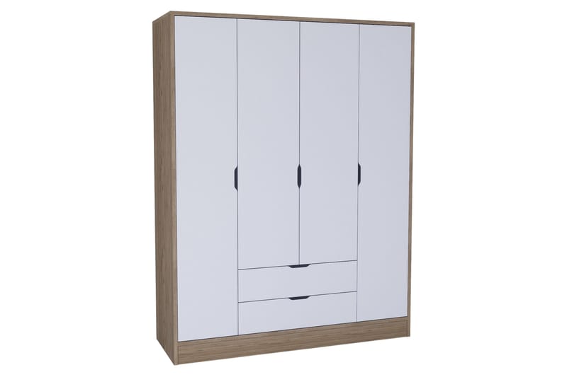 Nordhs Garderobe 170x183 cm, Lys brun/Hvit