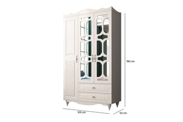 Noric Garderobe 105x190 cm - Matt Hvit - Oppbevaring - Garderober & garderobesystem