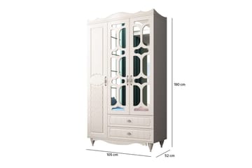 Noric Garderobe 105x190 cm - Matt Hvit - Oppbevaring - Garderober & garderobesystem