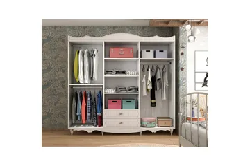 Noric Garderobe 210x190 cm - Matt Hvit - Oppbevaring - Garderober & garderobesystem
