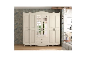 Noric Garderobe 210x190 cm - Matt Hvit - Oppbevaring - Garderober & garderobesystem