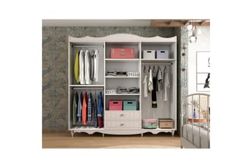 Noric Garderobe 210x190 cm - Matt Hvit - Oppbevaring - Garderober & garderobesystem