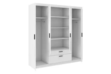 Norrbyn Garderob 53x190x176,3 cm - Hvit - Oppbevaring - Garderober & garderobesystem