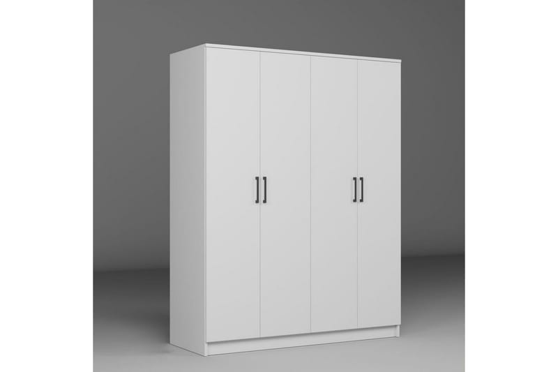Olera Garderobe 140x180 cm - Hvit - Oppbevaring - Garderober & garderobesystem - Garderobeskap