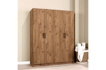 Olera Garderobe 140x180 cm - Natur - Oppbevaring - Garderober & garderobesystem - Garderobeskap
