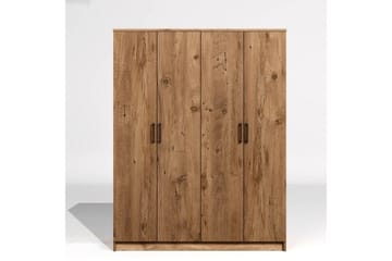 Olera Garderobe 140x180 cm - Natur - Oppbevaring - Garderober & garderobesystem - Garderobeskap