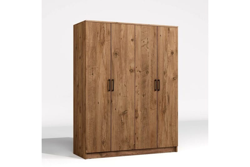 Olera Garderobe 140x180 cm - Natur - Oppbevaring - Garderober & garderobesystem - Garderobeskap