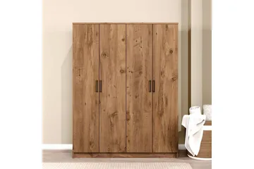 Olera Garderobe 140x180 cm - Natur - Oppbevaring - Garderober & garderobesystem
