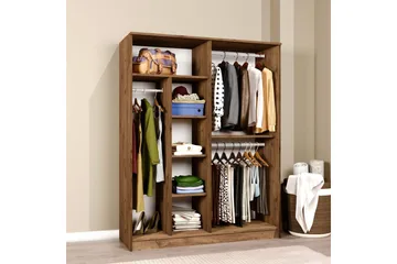 Olera Garderobe 140x180 cm - Natur - Oppbevaring - Garderober & garderobesystem