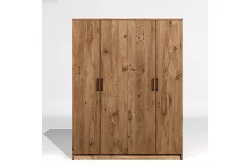 Olera Garderobe 140x180 cm - Natur - Oppbevaring - Garderober & garderobesystem