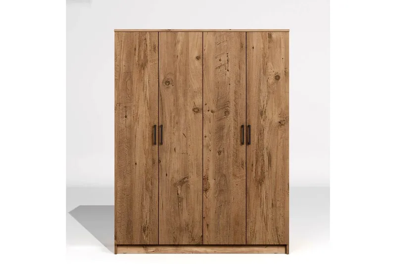 Olera Garderobe 140x180 cm - Natur - Oppbevaring - Garderober & garderobesystem