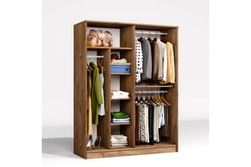 Olera Garderobe 140x180 cm - Natur - Oppbevaring - Garderober & garderobesystem - Garderobeskap