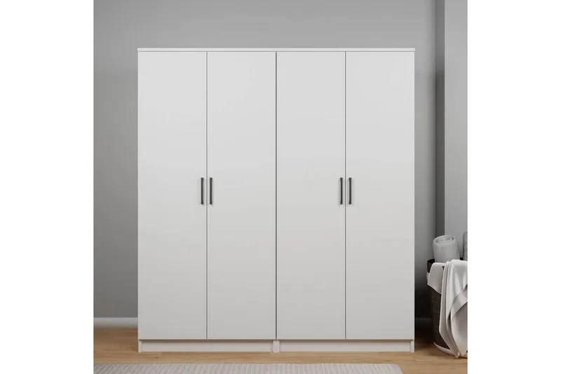 Olera Garderobe 160x180 cm, Hvit