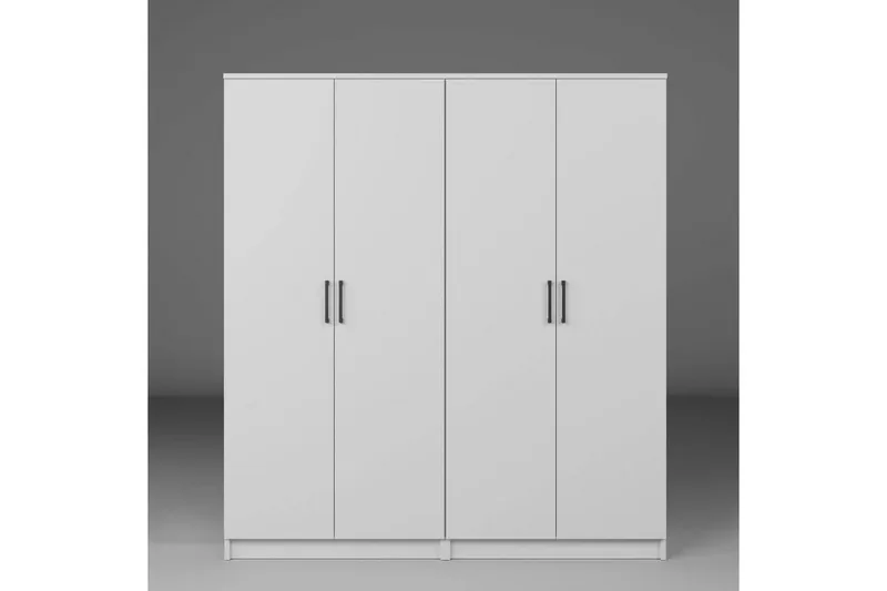 Olera Garderobe 160x180 cm - Hvit - Oppbevaring - Garderober & garderobesystem - Garderobeskap