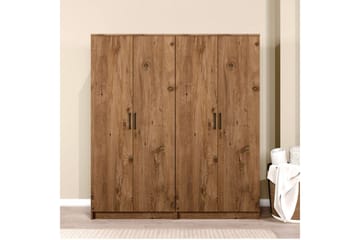 Olera Garderobe 160x180 cm - Natur - Oppbevaring - Garderober & garderobesystem