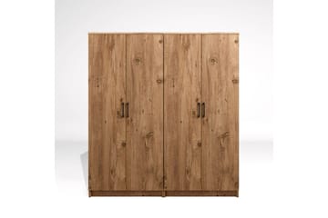 Olera Garderobe 160x180 cm - Natur - Oppbevaring - Garderober & garderobesystem