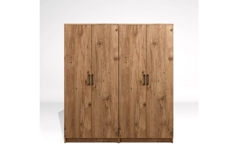 Olera Garderobe 160x180 cm - Natur - Oppbevaring - Garderober & garderobesystem