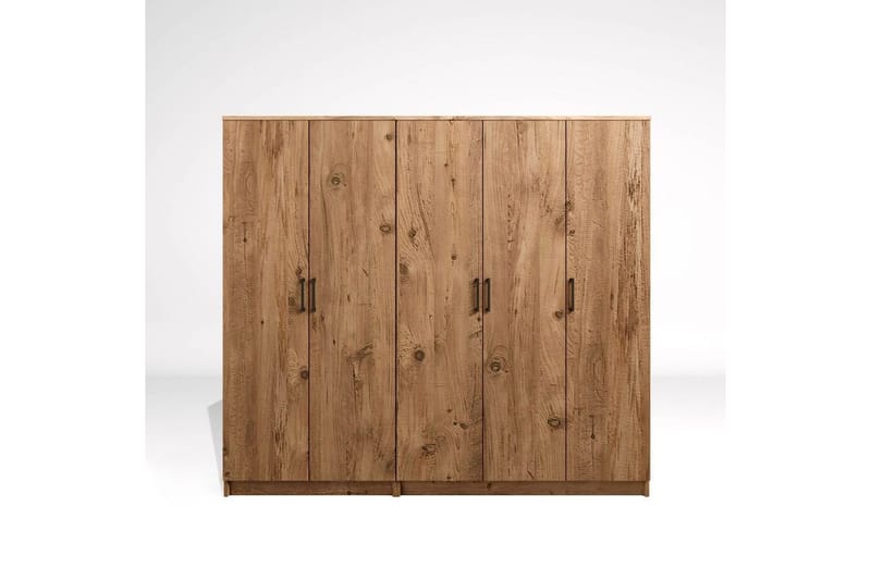 Olera Garderobe 200x180 cm - Natur - Oppbevaring - Garderober & garderobesystem