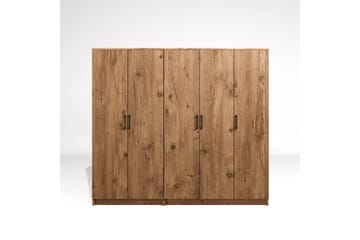 Olera Garderobe 200x180 cm - Natur - Oppbevaring - Garderober & garderobesystem