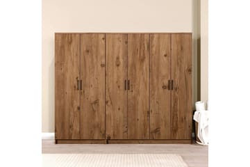 Olera Garderobe 220x180 cm - Natur - Oppbevaring - Garderober & garderobesystem