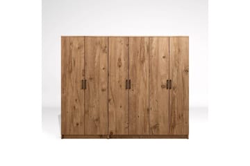 Olera Garderobe 220x180 cm - Natur - Oppbevaring - Garderober & garderobesystem