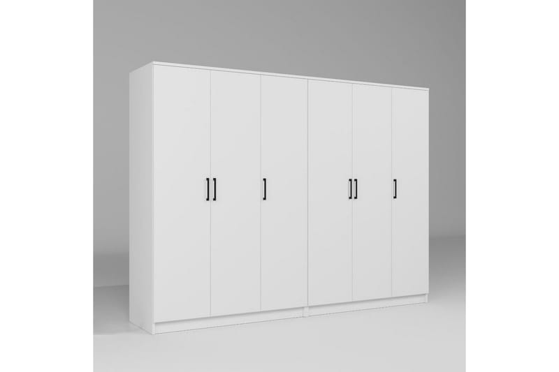 Olera Garderobe 240x180 cm, Hvit