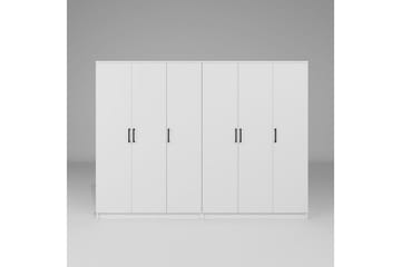 Olera Garderobe 240x180 cm - Hvit - Oppbevaring - Garderober & garderobesystem