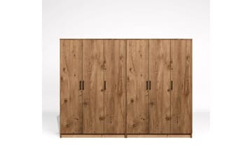 Olera Garderobe 240x180 cm - Natur - Oppbevaring - Garderober & garderobesystem