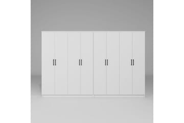 Olera Garderobe 280x180 cm - Hvit - Oppbevaring - Garderober & garderobesystem