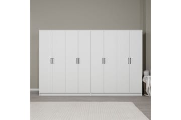 Olera Garderobe 280x180 cm - Hvit - Oppbevaring - Garderober & garderobesystem
