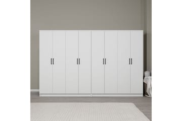 Olera Garderobe 280x180 cm - Hvit - Oppbevaring - Garderober & garderobesystem