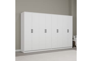 Olera Garderobe 280x180 cm - Hvit - Oppbevaring - Garderober & garderobesystem