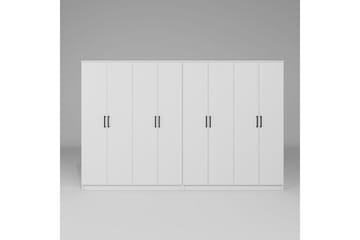 Olera Garderobe 280x180 cm - Hvit - Oppbevaring - Garderober & garderobesystem