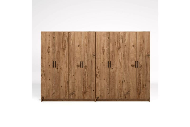 Olera Garderobe 280x180 cm - Natur - Oppbevaring - Garderober & garderobesystem