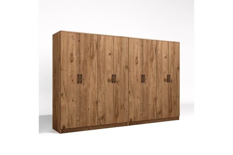 Olera Garderobe 280x180 cm - Natur - Oppbevaring - Garderober & garderobesystem