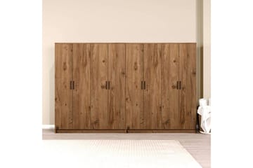 Olera Garderobe 280x180 cm - Natur - Oppbevaring - Garderober & garderobesystem