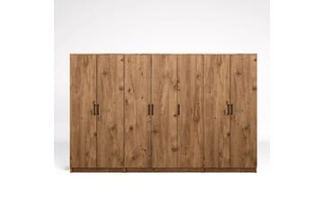 Olera Garderobe 280x180 cm - Natur - Oppbevaring - Garderober & garderobesystem - Garderobeskap