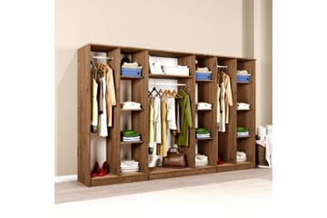 Olera Garderobe 280x180 cm - Natur - Oppbevaring - Garderober & garderobesystem