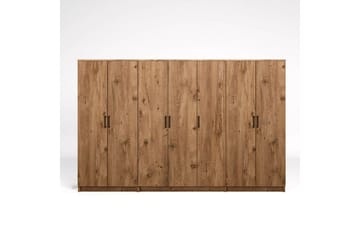 Olera Garderobe 280x180 cm - Natur - Oppbevaring - Garderober & garderobesystem