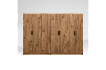 Olera Garderobe 280x180 cm - Natur - Oppbevaring - Garderober & garderobesystem