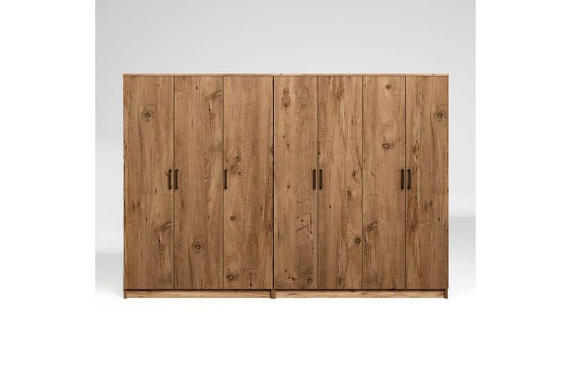 Olera Garderobe 280x180 cm - Natur - Oppbevaring - Garderober & garderobesystem